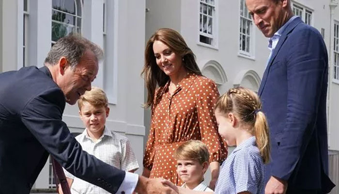 Prince Louis appears determined rather than ‘nervous’ on first day at school