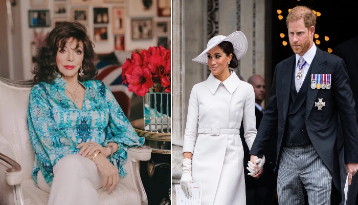 Joan Collins throws major shade at Meghan Markle, Prince Harry amid their UK visit