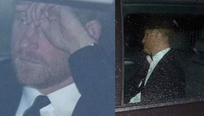 Prince Harry looks outcast, holds back tears outside Balmoral: Photo