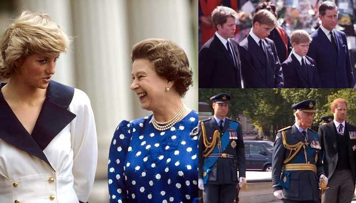 El príncipe Harry y el príncipe William refrescan los recuerdos del funeral de la princesa Diana con sus gestos