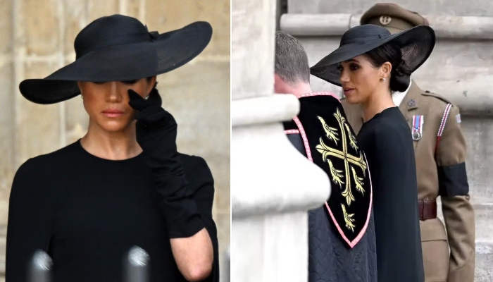 Meghan Markle breaks down in tears after Queen Elizabeth’s funeral