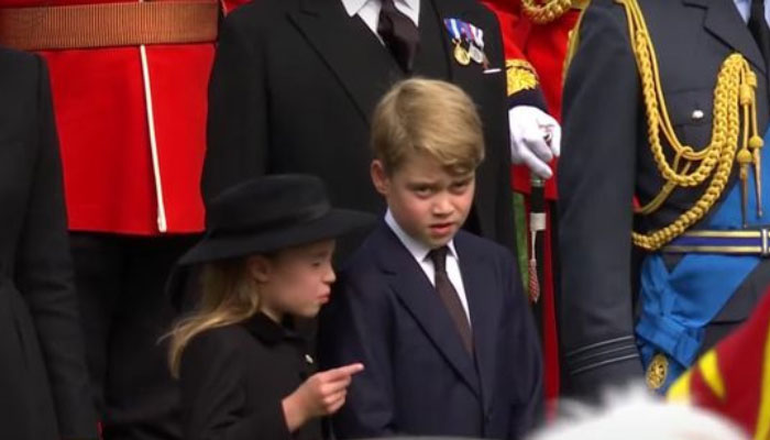 Princess Charlotte asks George if Queen coffin can slip out amid funeral: Video