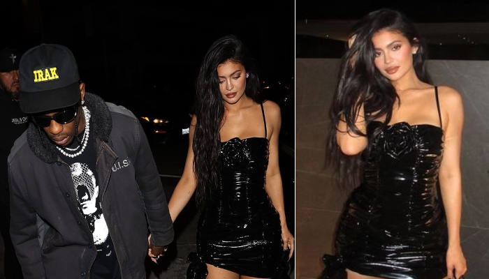 Kylie Jenner Shows Off Her Famous Curves In A Black PVC Mini Dress And  Knee-High Boots: 'Spooky Season' - SHEfinds