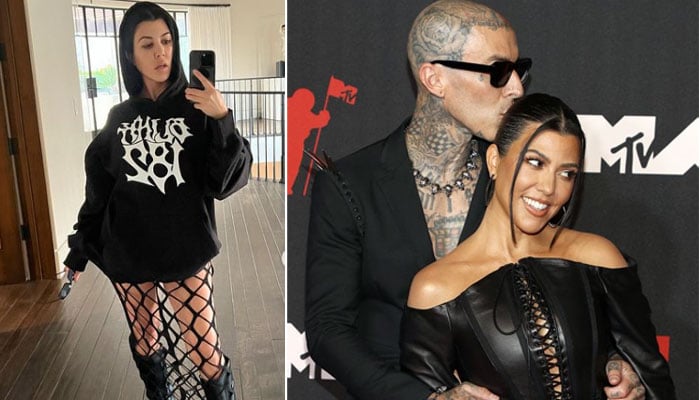 Kourtney Kardashain channels sultry ‘rockstar wife’ vibes ahead of Blink-182 world tour