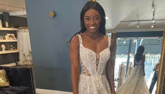 Simone Biles Chooses Two Wedding Dresses From A Popular Israeli   446934 102358 Updates 