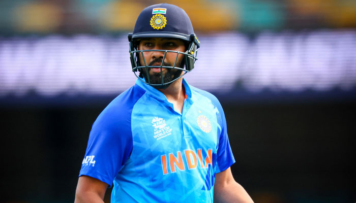 Indias Rohit Sharma leaves after being dismissed by Australias Ashton Agar during the Australia 2022 Twenty20 World Cup cricket warm-up match between Australia and India at the Gabba in Brisbane on October 17, 2022. — AFP