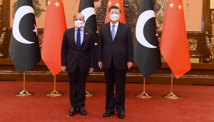 Prime Minister Shehbaz Sharif meets President of People’s Republic of China Xi Jinping on November 2, 2022. — PID