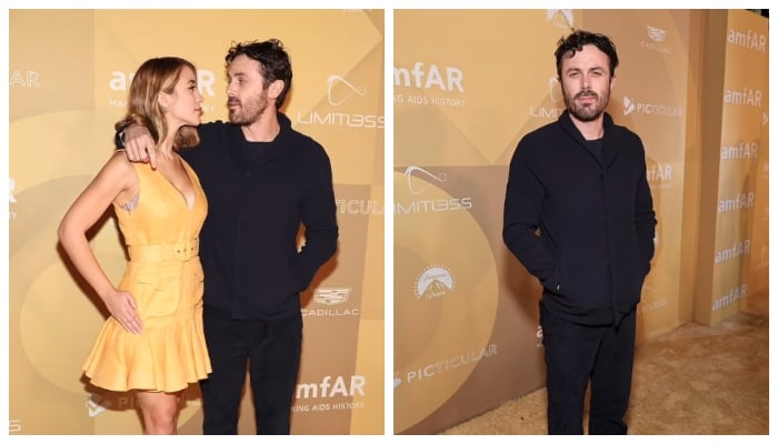 Caylee Cowan, Casey Affleck attending the premiere of the movie