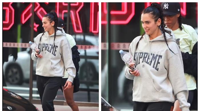 Dua Lipa Wears a Baggy Supreme Hoodie in Sydney 11/07/2022