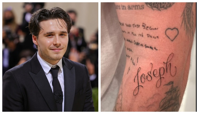 Brooklyn Beckham gets inked again as he adds to his collection of 100 ...