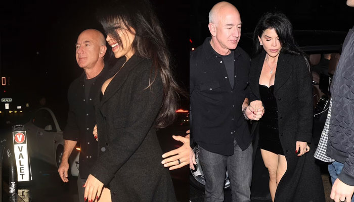 Jeff Bezos arrives at LA restaurant with girlfriend Lauren Sanchez