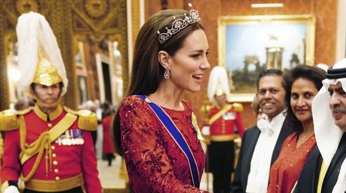 Princess Kate Middleton Dazzles In Rare Tiara For Palace Reception