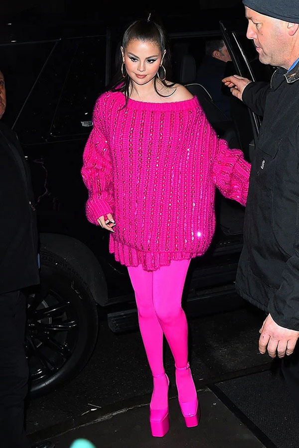 Selena Gomez recreates Kim Kardashian iconic hot pink look for ‘SNL’ after-party