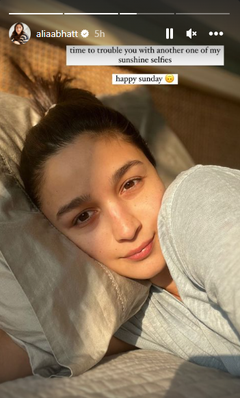 Alia Bhatt drops another sunshine selfie: See picture