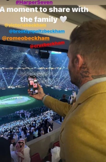 David Beckham FaceTimes his family as Argentina lifts World Cup trophy