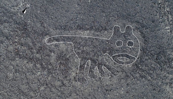 A general view shows one of the Nazca lines images found in the Nazca plain —Handout via REUTERS