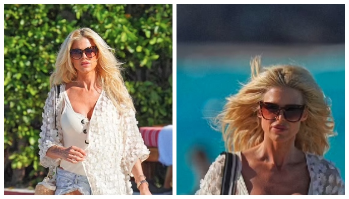 Victoria Silvstedt Wows Fans As She Shows Off Curves In Plunging Swimsuit 1967