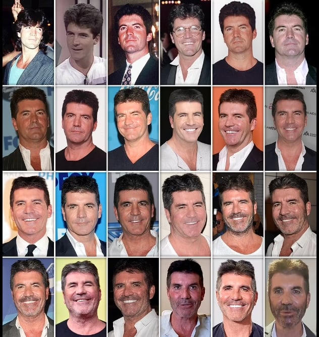 Simon Cowells different iconic looks prove he is truly a superstar