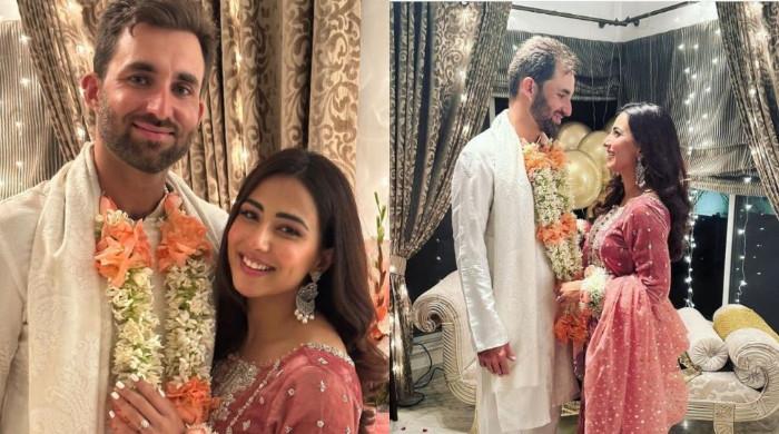 'its Official' Ushna Shah And Hamza Amin Got Engaged In An Intimate 