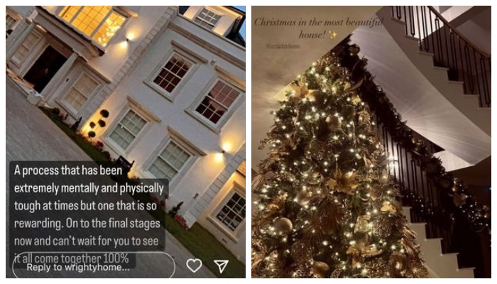 Michelle Keegan and Mark Wright mark first Christmas at £3.5m mansion