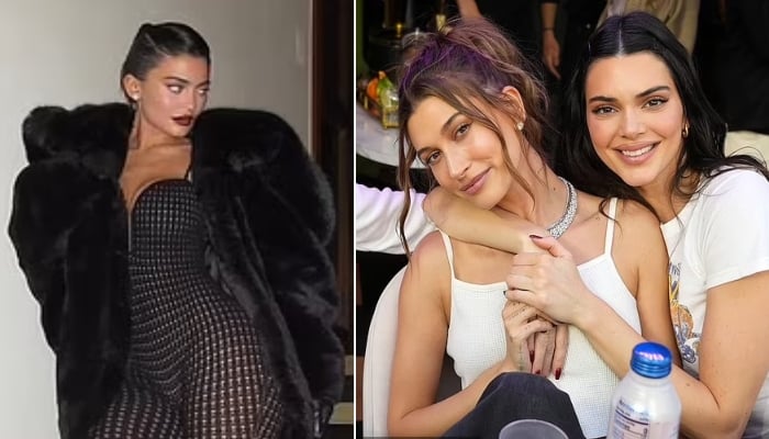 Kendall, Kylie Jenner join Hailey Bieber on glam New Year's Eve ...