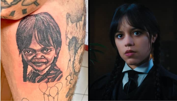 Lou Shaw Tattoo - Wednesday Addams portrait | Facebook