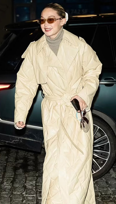 December 19, 2020 - Gigi Hadid Steps Out In NYC Wearing Thom Browne Coat -  HADIDSCLOSET