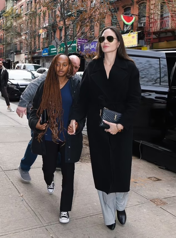 Angelina Jolie Spends Quality Time With Pax and Zahara in New York