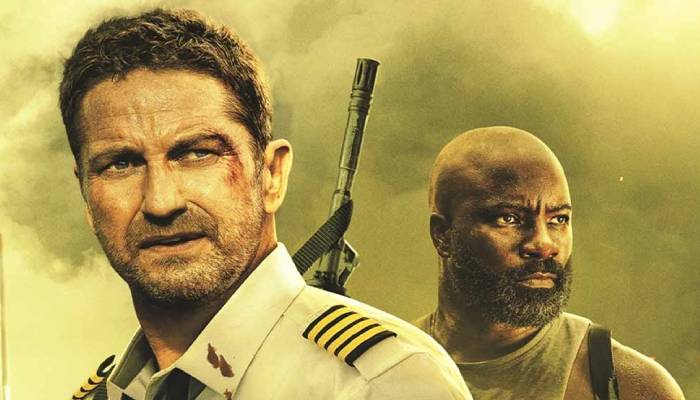 Gerard Butler explains how he accidentally rubbed acid on his face while filming Plane