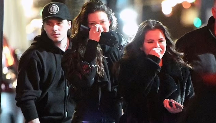 Selena Gomez seen with Brooklyn Beckham and Nicola Peltz on their date night