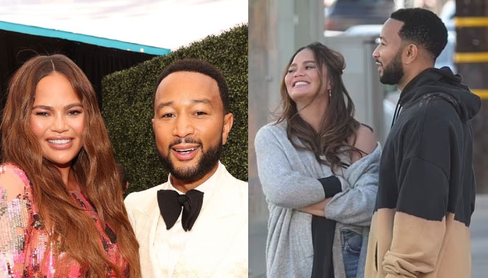 Chrissy Teigen and John Legend put on a cheeky display