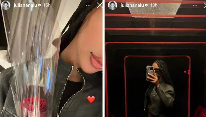 Kanye West ex-Juliana Nalu teases roses from another man?