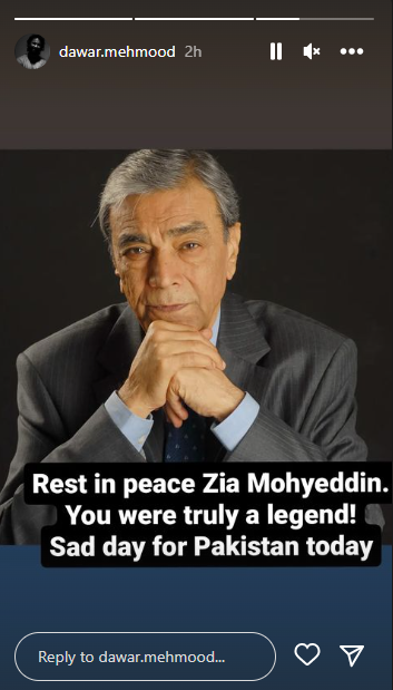 Adnan Siddiqui, Faysal Qureshi and others mourn the loss of Zia Mohyeddin