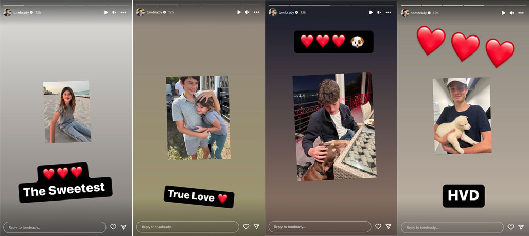 Tom Brady, Gisele Bündchen share Valentine's Day Instagram updates