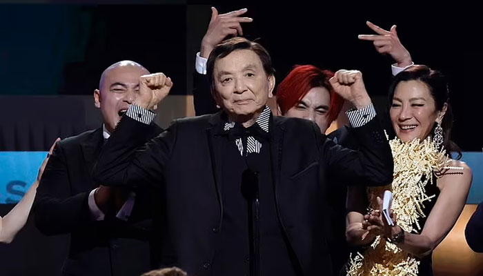 Everything Everywhere All at Once star James Hong, 94, wins hearts in funny and bold speech at SAG Awards