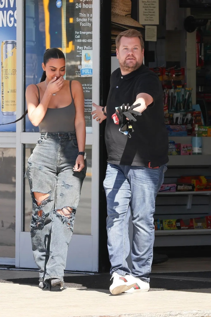 Kim Kardashian and Kanye West rock cargo pants for dinner date in Malibu |  The Sun