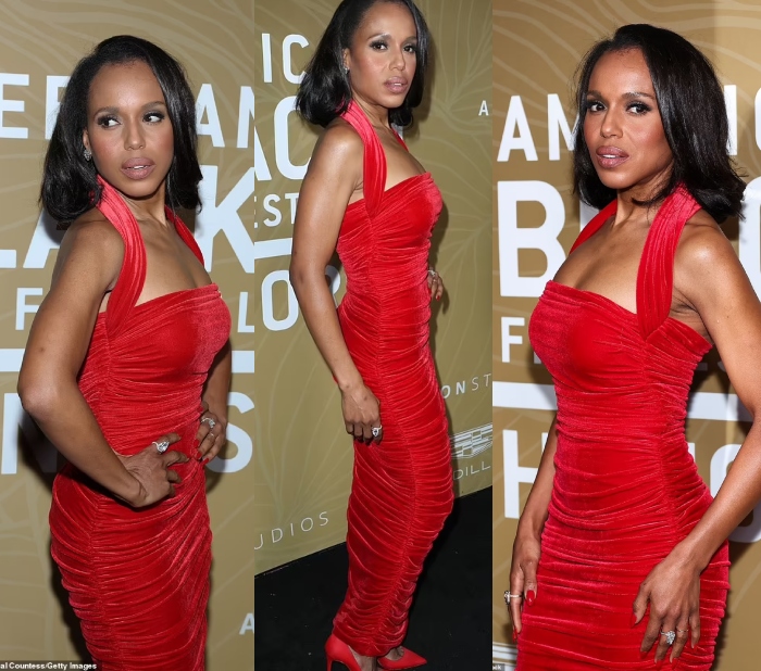Kerry Washington Yellow Strapless Dress Glamour's 2011 Women of the Year  Awards Red Carpet - TheCelebrityDresses