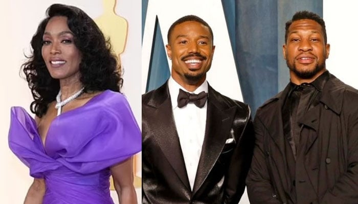 Michael B. Jordan & Jonathan Majors React Angela Bassett Oscars