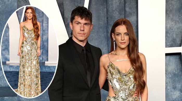 Riley Keough Shimmers in Metallic Celine Gown at the Oscars After