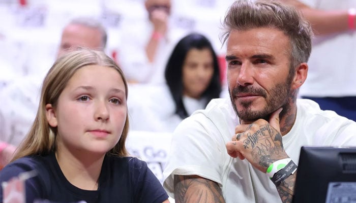 David Beckham posts sweet snap with daughter Harper Seven on Red Nose Day