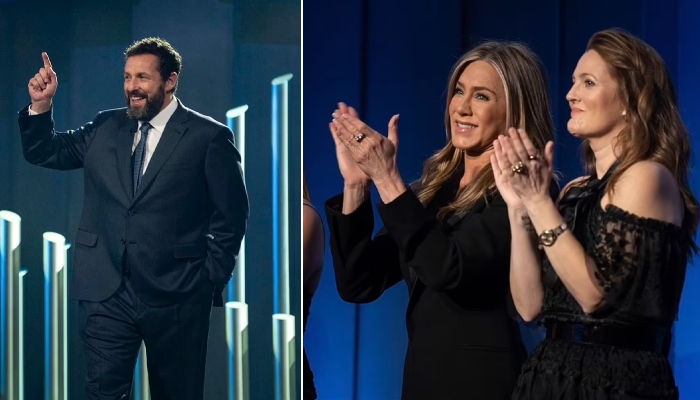 Jennifer Aniston, Drew Barrymore honor Adam Sandler on receiving the Mark Twain Prize