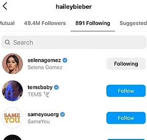 Selena Gomez, Hailey Bieber begin following each other on Instagram amid feud