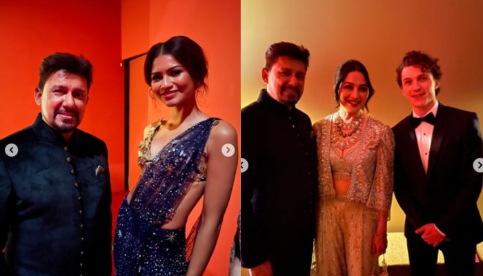 Madhuri Dixit, Shriram Nene pose with stars at NMACC