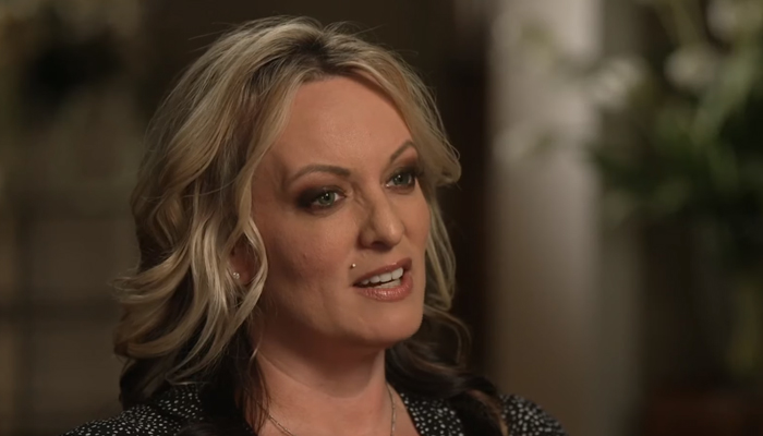 Adult film star Stormy Daniels while speaking during an interview with Fox News. — Screengrab/YouTube/FoxNews