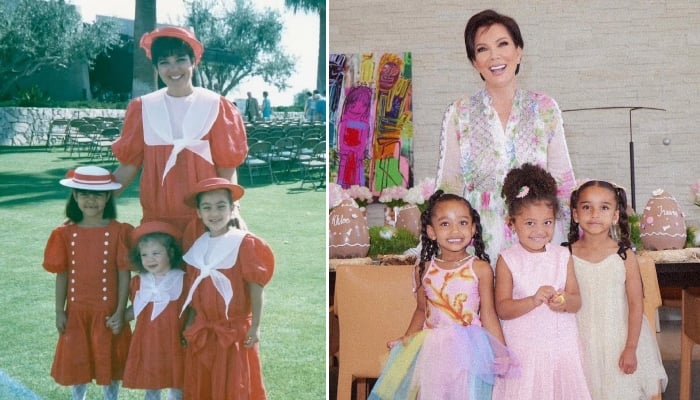 Kris Jenner marks Easter Weekend with family throwbacks, always matching
