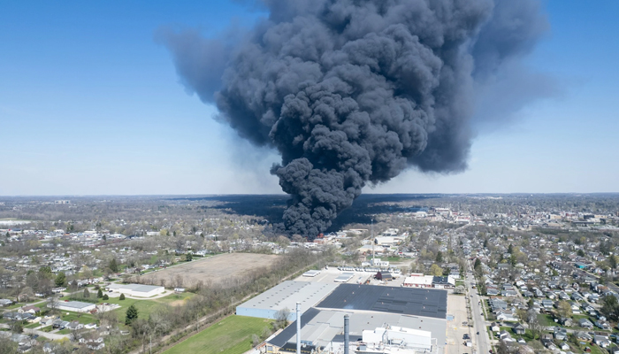 Large fire at industrial site in Richmond on April 11, 2023.  — Global Media Enterprise