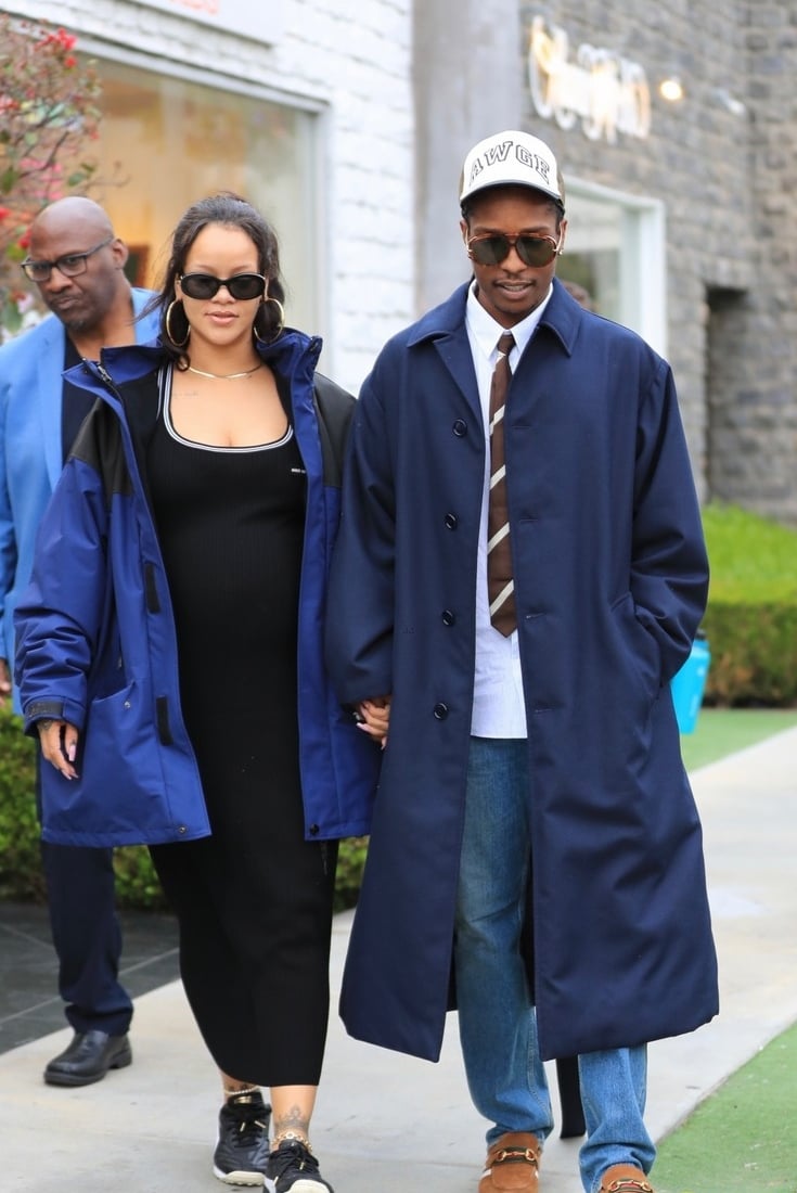 Rihanna, A$AP Rocky step out on baby shopping ahead of 2nd baby