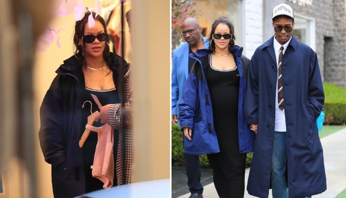 Rihanna subtly hints at her baby’s gender on L.A shopping trip