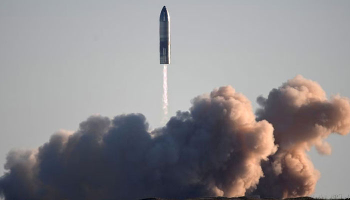 SpaceX launches its first super heavy-lift Starship SN8 rocket during a test from their facility in Boca Chica, Texas, US. — Reuters/File