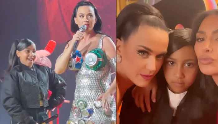 Kanye West, Kim Kardashians daughter North joins Katy Perrys on Las Vegas stage